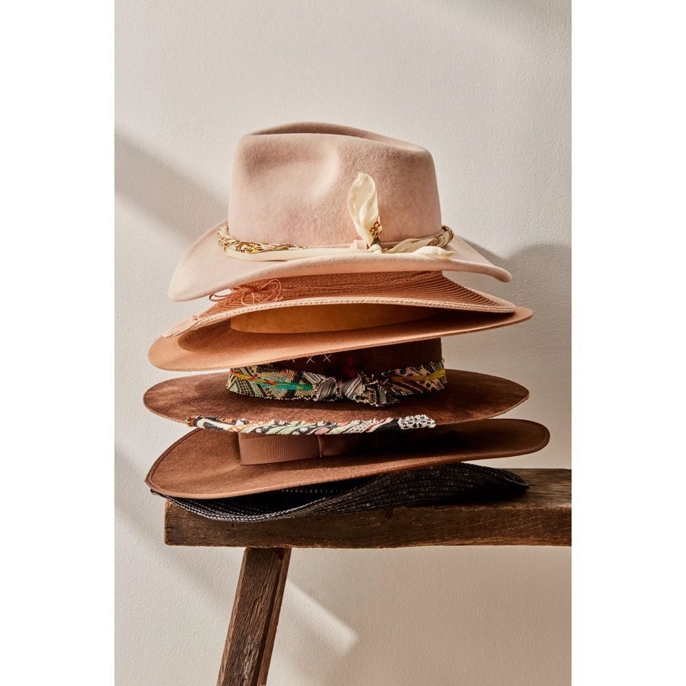 Free People x Mossant Trail Dusted Wool Cowboy Hat $88 Medium